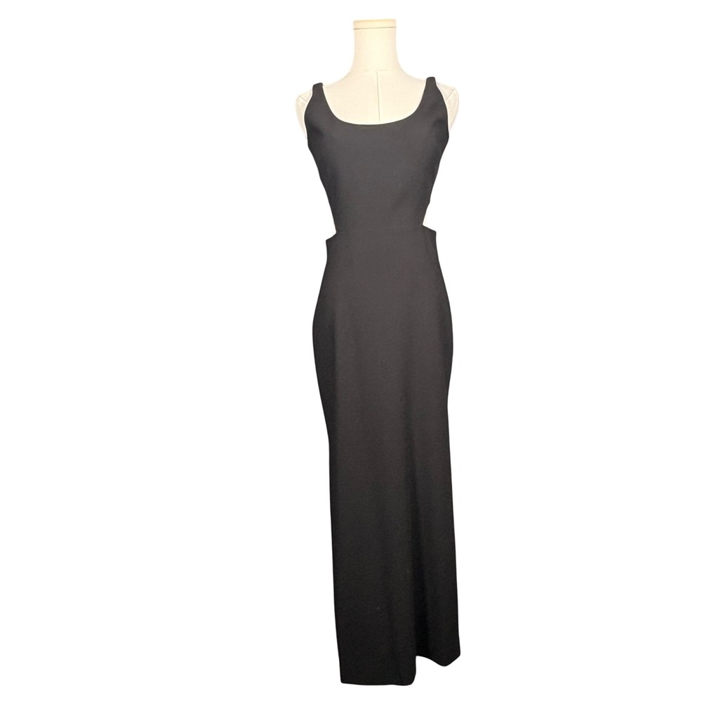 Likely Black Cutout Maxi Sleeveless Dress Size 6 Formal Scoop Neck